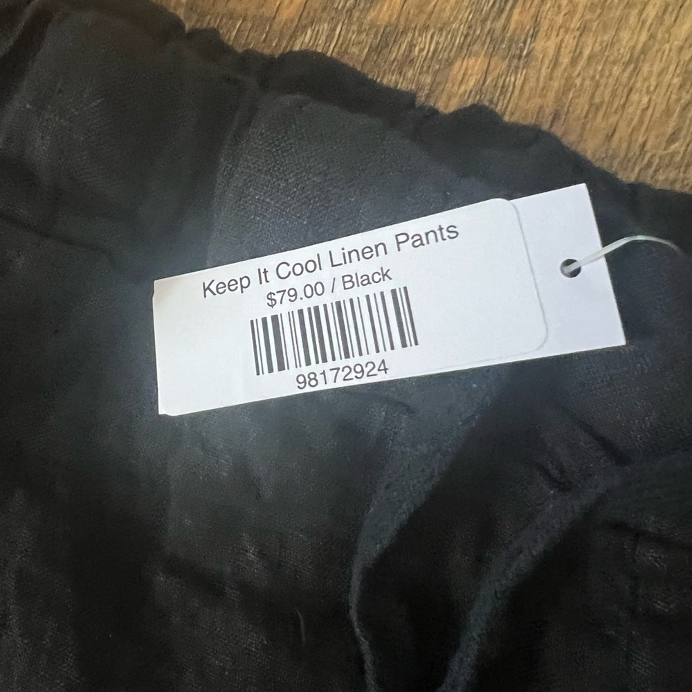 NWT Meo Meli Keep It Cool Cargo Linen Pants - Picture 5 of 8